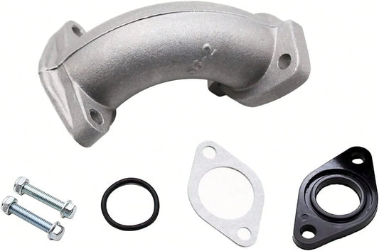 PRO BAT 26MM Intake Manifold Pipe Gasket Spacer Screw Kit| For 110cc 125cc 140cc 150cc 160cc Pit Dirt Bike ATV Lifan YX SSR Coolster 56-2 FA Silver