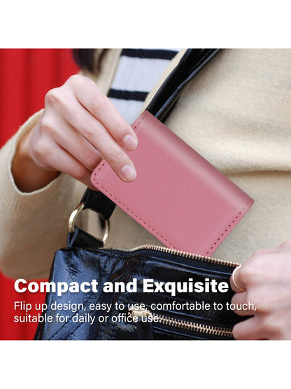 PU Leather Textured Magnetic Suitable For Carrying Cards Cards ID Cards And Notes Valentine's Day Card Holder Card Holder Wallet Business Card Holder Credit Card Holder Card Holder Women For Women Min