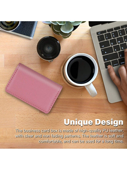 PU Leather Textured Magnetic Suitable For Carrying Cards Cards ID Cards And Notes Valentine's Day Card Holder Card Holder Wallet Business Card Holder Credit Card Holder Card Holder Women For Women Min