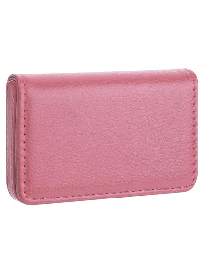 PU Leather Textured Magnetic Suitable For Carrying Cards Cards ID Cards And Notes Valentine's Day Card Holder Card Holder Wallet Business Card Holder Credit Card Holder Card Holder Women For Women Min