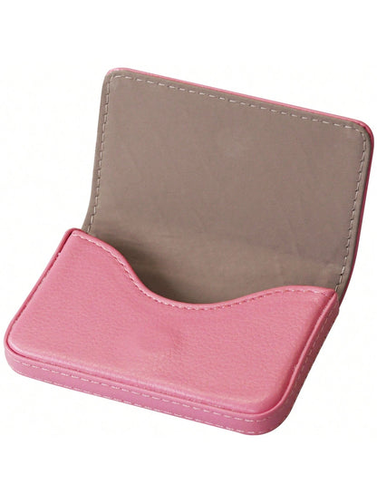PU Leather Textured Magnetic Suitable For Carrying Cards Cards ID Cards And Notes Valentine's Day Card Holder Card Holder Wallet Business Card Holder Credit Card Holder Card Holder Women For Women Min