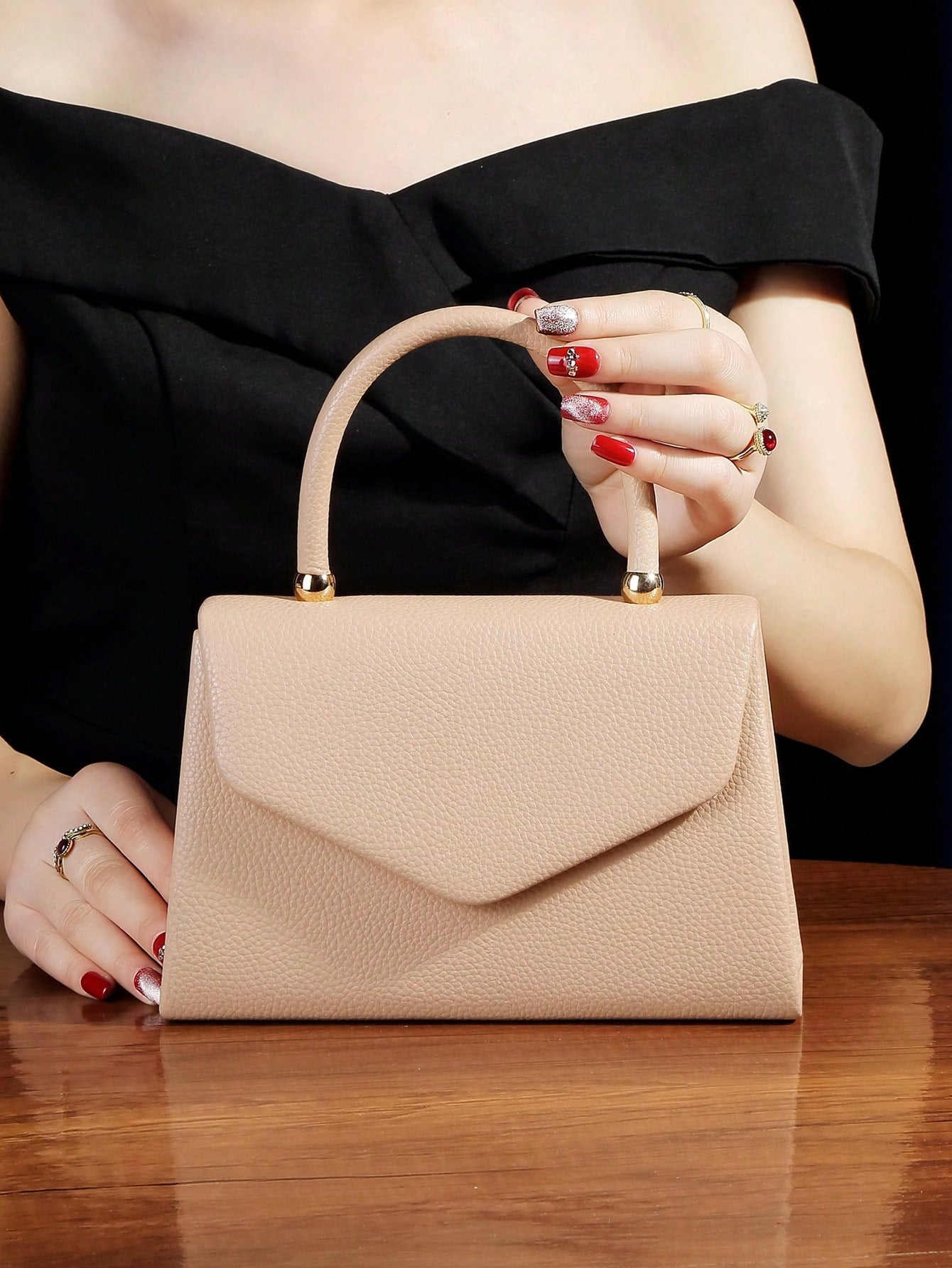 PU Material Clutch Evening Bag, Perfect For Parties, Weddings, Daily And Fashion Events. Ideal For Party Girls, Ladies; Perfect For Parties, Weddings, Balls, Dinners/Banquets. Best Gift For Women, Par