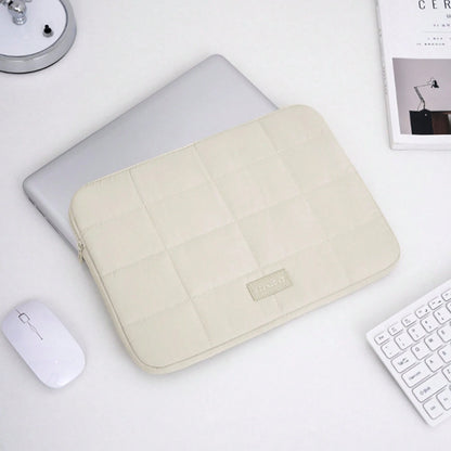 Puffy Quilted Laptop Sleeve 13/14/15.6 Inch, Soft Cotton Padded Tablet & Laptop Case For MacBook Pro/Air, Shockproof Protective Laptop Bag With Zipper