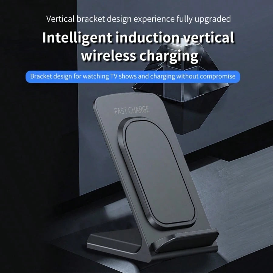 RAYDONIXLIPPOR 15W Wireless Charger Stand Dock For IPhone 11/12/13/14/15/16/17 Pro Max, Black, Wireless Charging Station, 15W Rapid Charging Pad With Phone Support Functi, Charger