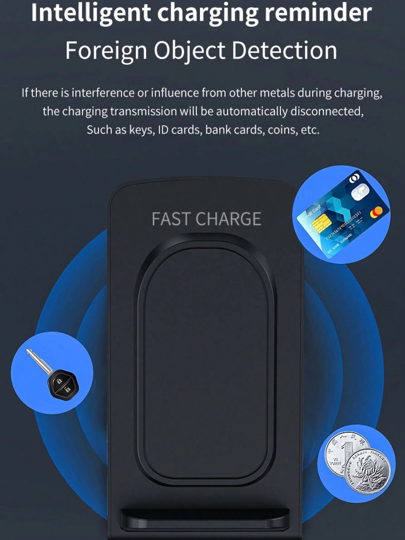 RAYDONIXLIPPOR 15W Wireless Charger Stand Dock For IPhone 11/12/13/14/15/16/17 Pro Max, Black, Wireless Charging Station, 15W Rapid Charging Pad With Phone Support Functi, Charger