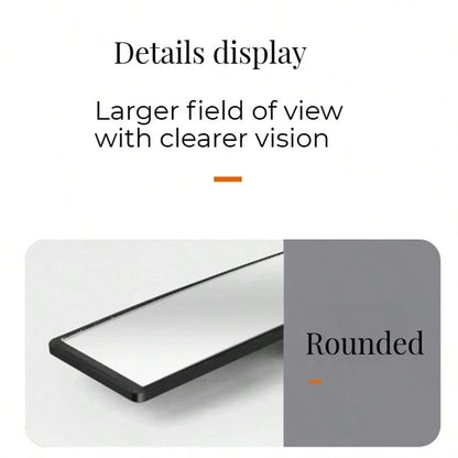 Rear View Mirror, Universal 11.81 Inch Panoramic Convex Interior Clip-On Wide Angle Mirror To Reduce Blind Spot Effectively For Car SUV Trucks-Clear