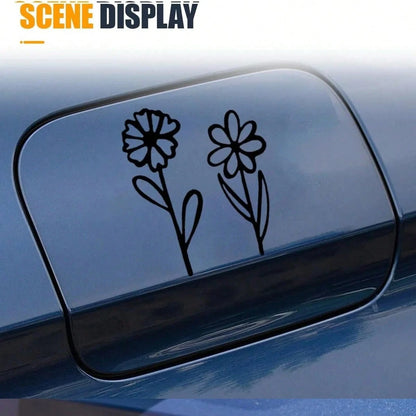 Rearview Mirror Sticker, Mini Flower Sticker, Small Plant Flower Sticker, For Laptops, Cars, Boats, SUVs, Trucks