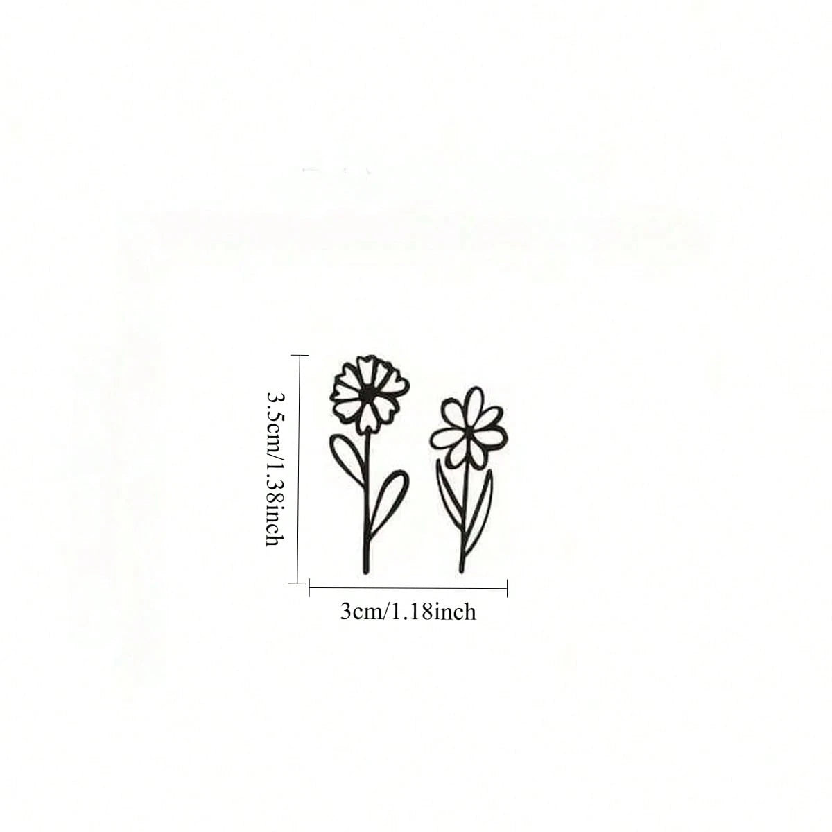 Rearview Mirror Sticker, Mini Flower Sticker, Small Plant Flower Sticker, For Laptops, Cars, Boats, SUVs, Trucks