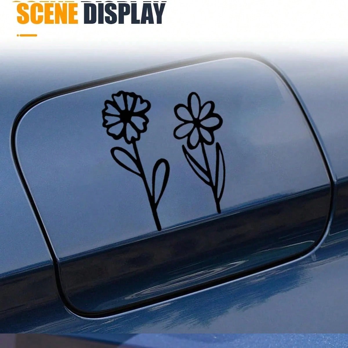 Rearview Mirror Sticker, Mini Flower Sticker, Small Plant Flower Sticker, For Laptops, Cars, Boats, SUVs, Trucks