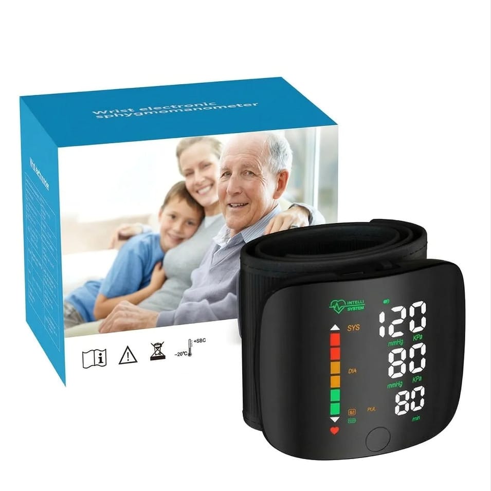 Rechargeable Wrist Blood Pressure Monitor, Automatic Electric Intelligent Blood Pressure Measuring Instrument, Can Retain Measurement Data, Can Measure The Blood Pressure Of 2 People, Rechargeable Tou