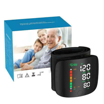Rechargeable Wrist Blood Pressure Monitor, Automatic Electric Intelligent Blood Pressure Measuring Instrument, Can Retain Measurement Data, Can Measure The Blood Pressure Of 2 People, Rechargeable Tou