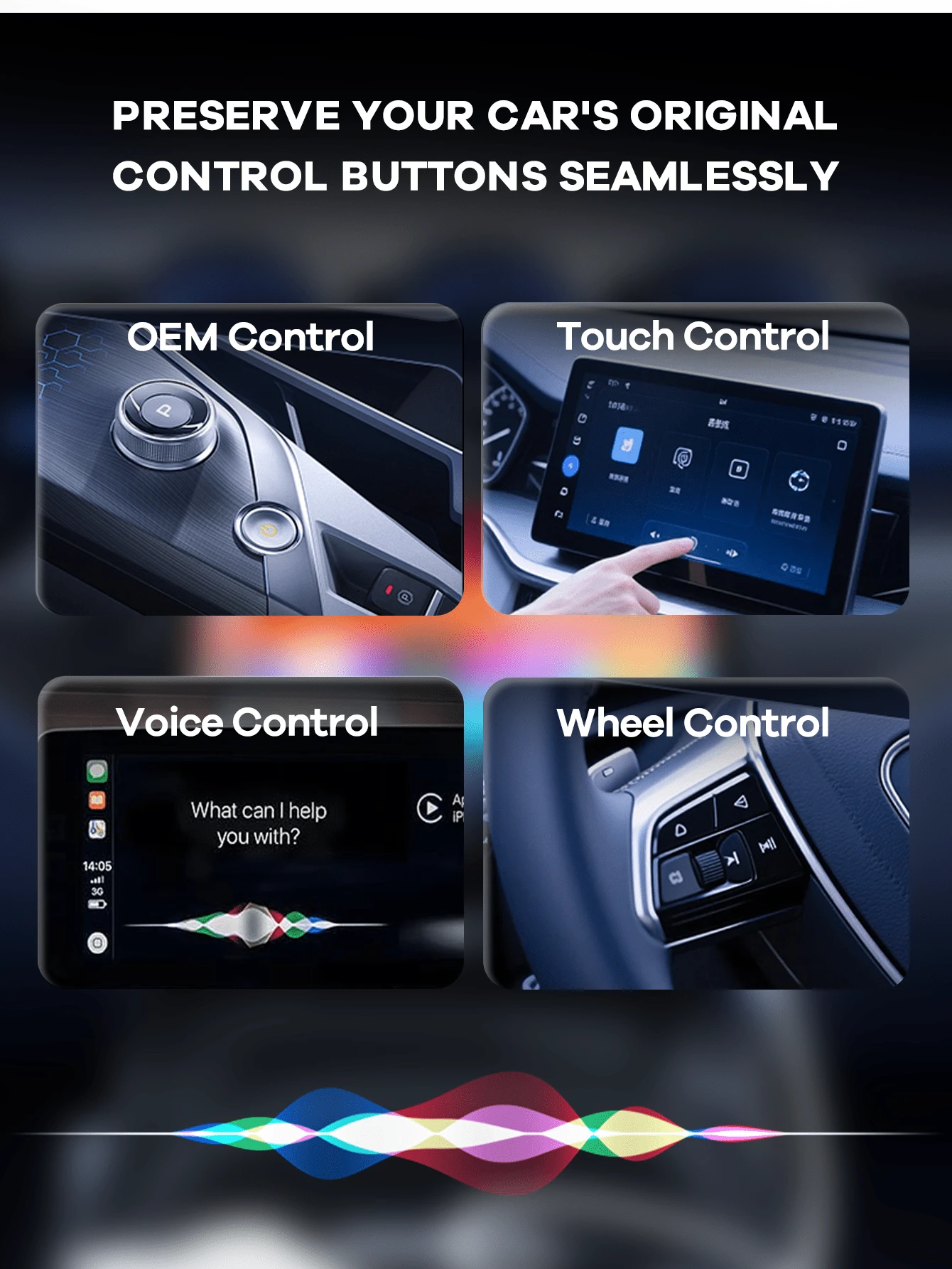 REMAX 2-In-1 Wireless CarPlay & Android Auto Adapter; Plug & Play Compatible With IPhone/Android; Lag-Free Connection; Mini Size With Extension USB-C/Type-C; Fits 900+ Cars