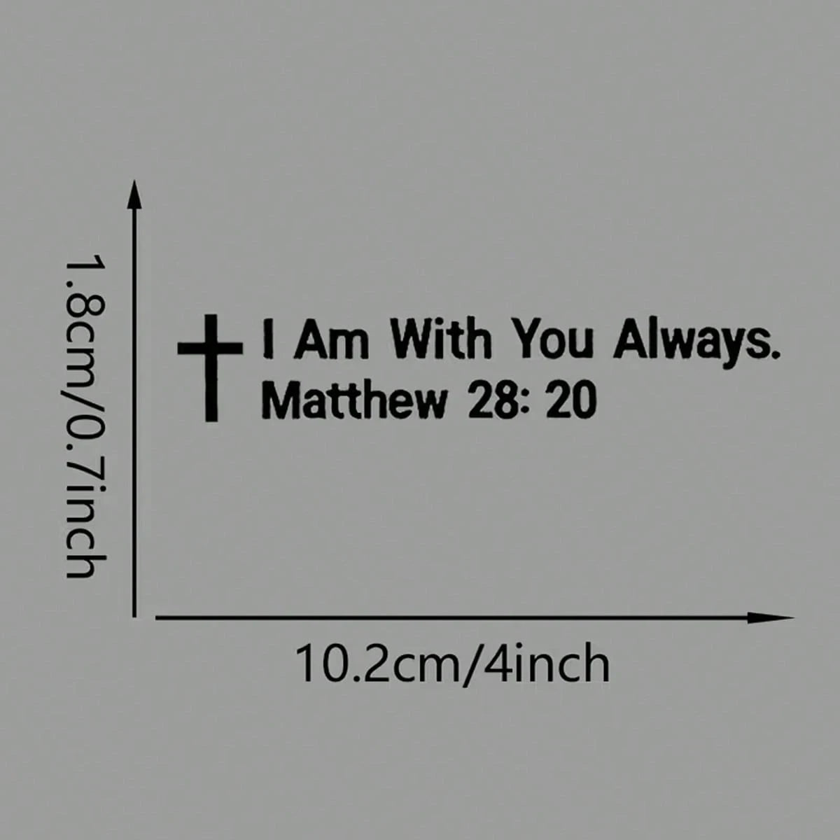 Removable, Durable "I'll Always Be With You" Car Sticker, Suitable For Cars, Motorcycles, Laptops, Windows- Cute, Waterproof, Sunproof Vinyl Decal With No Residue
