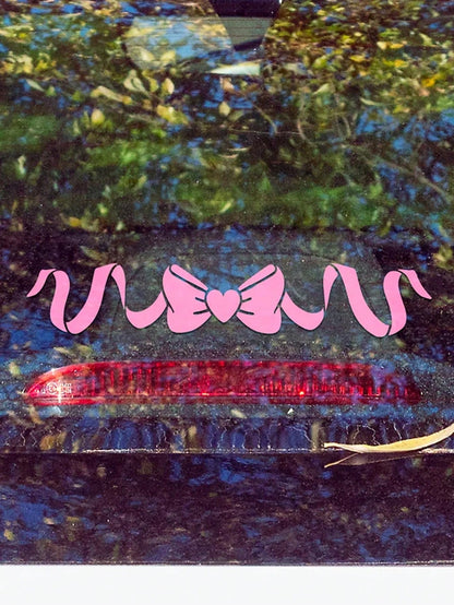 Ribbon Bow Car Decal- Cute Car Decal Car Window Bow Sticker Girly Car Decal Holographic Laptop Sticker Car Decals For Women