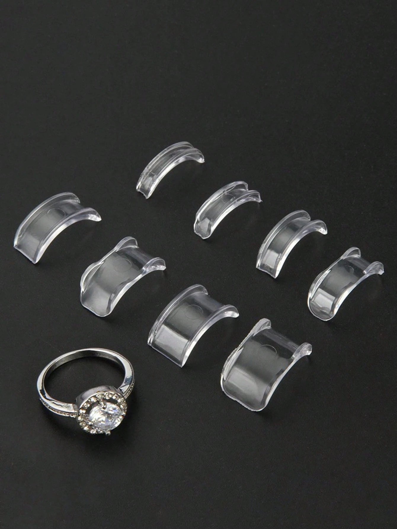 Ring Adjuster, Jewelry Ring Accessories, Reusable, Suitable For Various Ring Styles, Comes With Transparent Storage Box As Gift