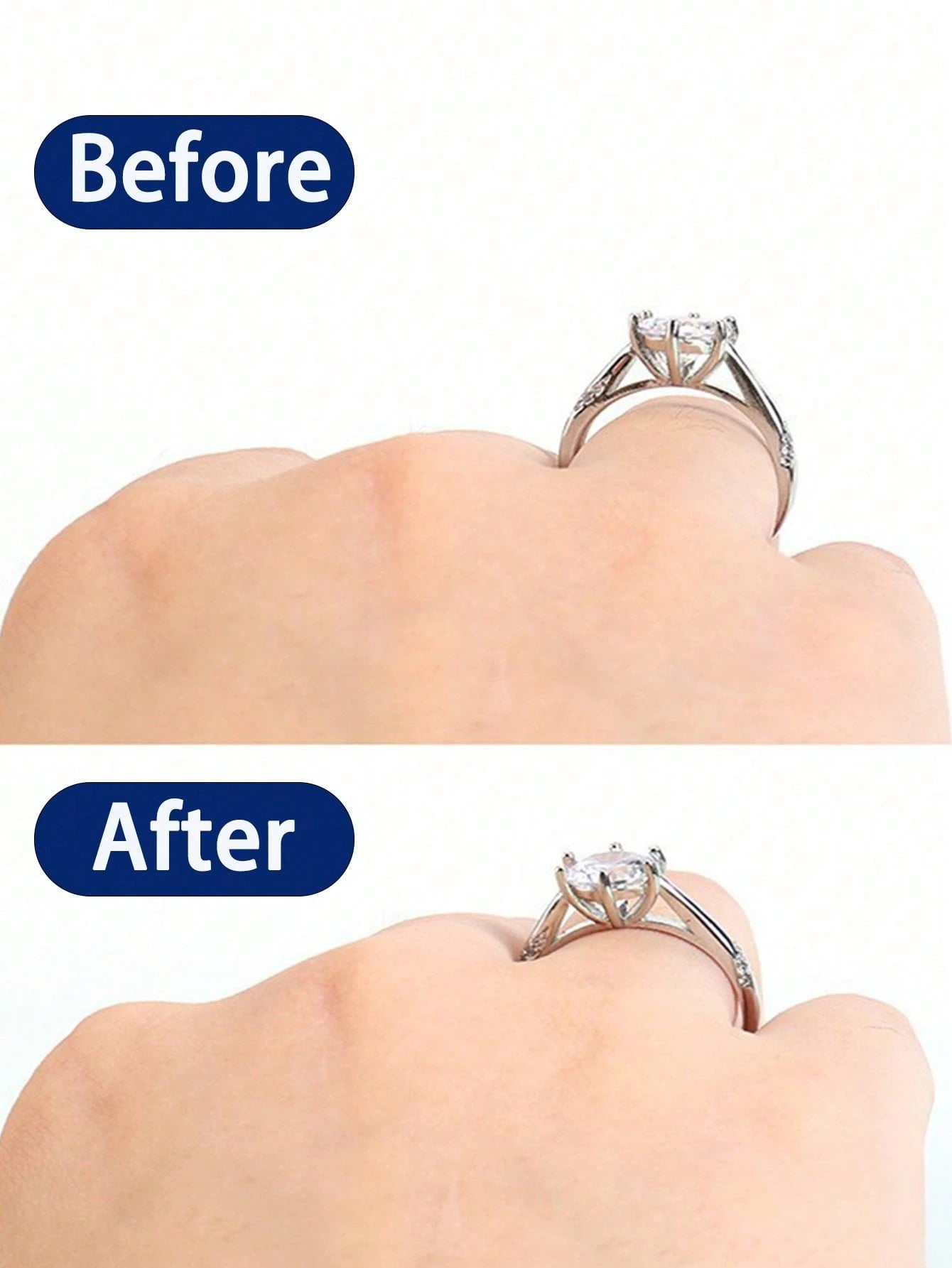 Ring Adjuster, Jewelry Ring Accessories, Reusable, Suitable For Various Ring Styles, Comes With Transparent Storage Box As Gift