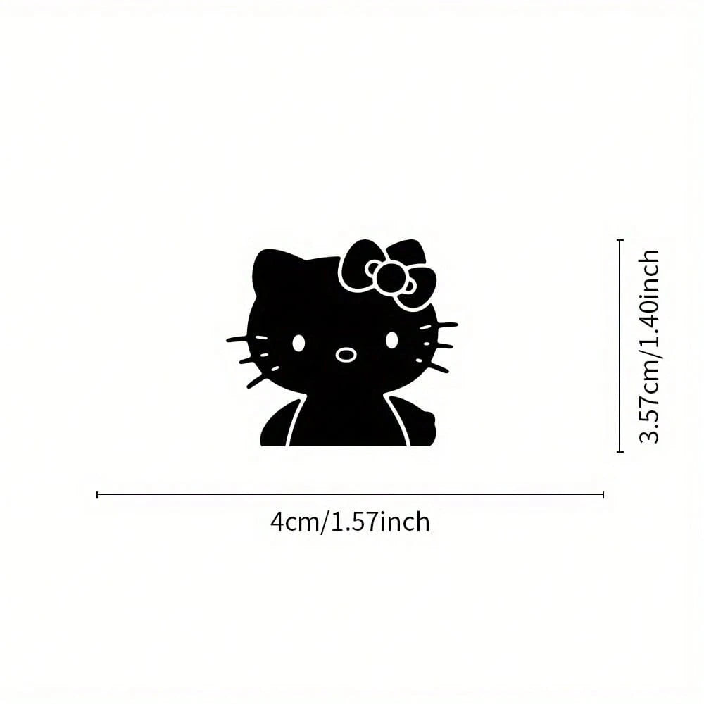 SANRIO 1pc Hello Kitty Fun Creative Car Sticker, Cute Car Interior Decoration Accessory, Exterior/Interior Car Sticker, Suitable For Cars, Trucks, Motorcycles, Walls, Durable Cartoon Design, Easy To A