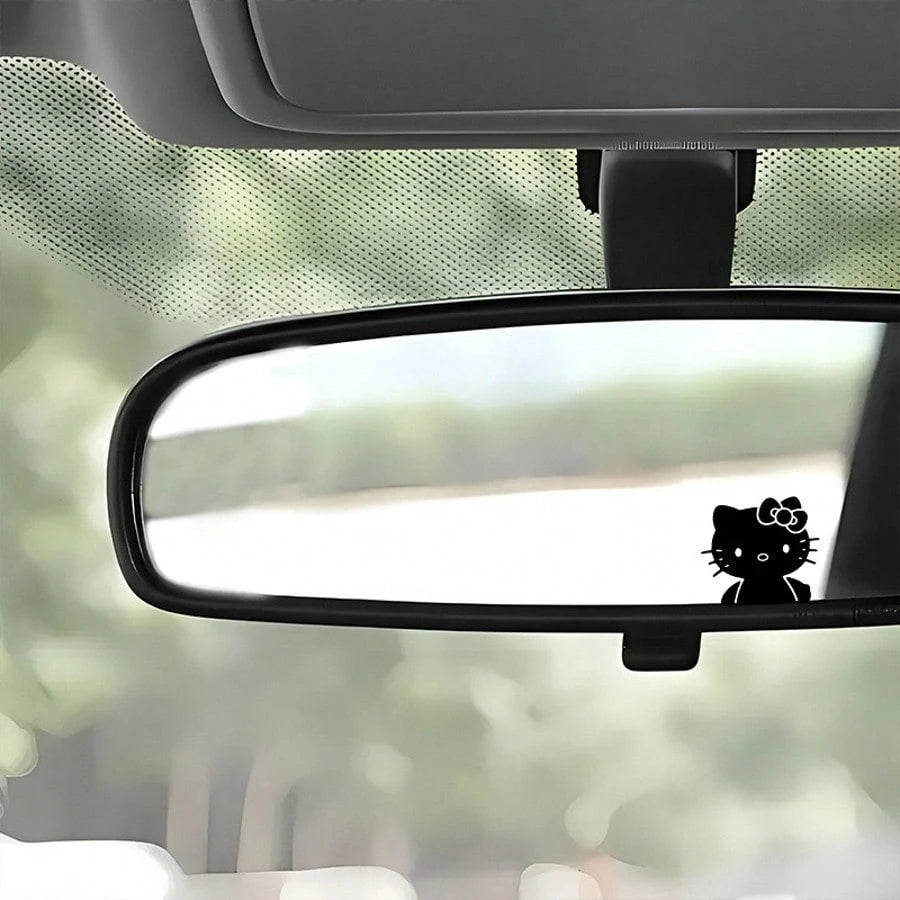 SANRIO 1pc Hello Kitty Fun Creative Car Sticker, Cute Car Interior Decoration Accessory, Exterior/Interior Car Sticker, Suitable For Cars, Trucks, Motorcycles, Walls, Durable Cartoon Design, Easy To A