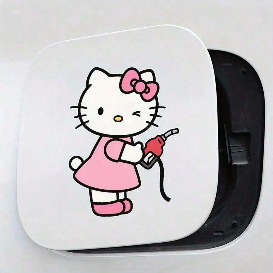 SANRIO 1pc Hello Kitty Fun Creative Car Sticker, Cute Car Interior Decoration Accessory, Exterior/Interior Car Sticker, Suitable For Cars, Trucks, Motorcycles, Walls, Durable Cartoon Design, Easy To A