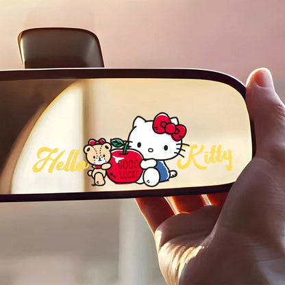 SANRIO 1pc Hello Kitty Vehicle Rearview Mirror Stickers, Cute And Fun, Ideal For Cars, Trucks, Motorcycles, And Walls- Made To Last, Great For Gifting During Halloween, Christmas, New Year, And Other