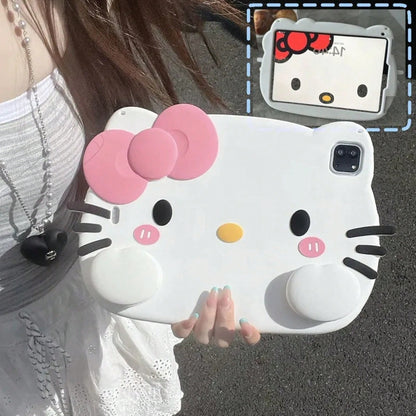 SANRIO Kawaii Silicone Protective 11 Air5 6 Mini6 10.2 Full Body With Pen Slot Cute Anime Cartoon Gifts