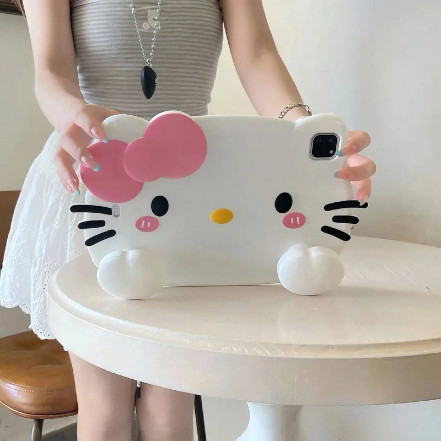 SANRIO Kawaii Silicone Protective 11 Air5 6 Mini6 10.2 Full Body With Pen Slot Cute Anime Cartoon Gifts