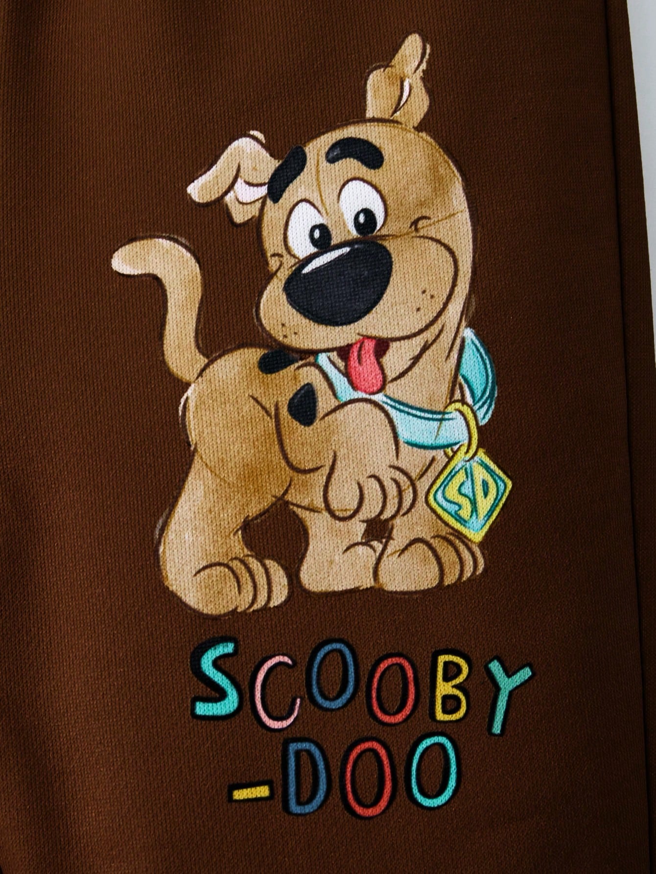 SCOOBY-DOO X Baby Boy Cartoon Puppy & Letter Print Casual Long Sleeve Sweatshirt And Brown Sweatpants Sports Outfit Baby Set Autumn Winter Season Mocha Baby Clothes Baby Boy Clothes Brown Baby B