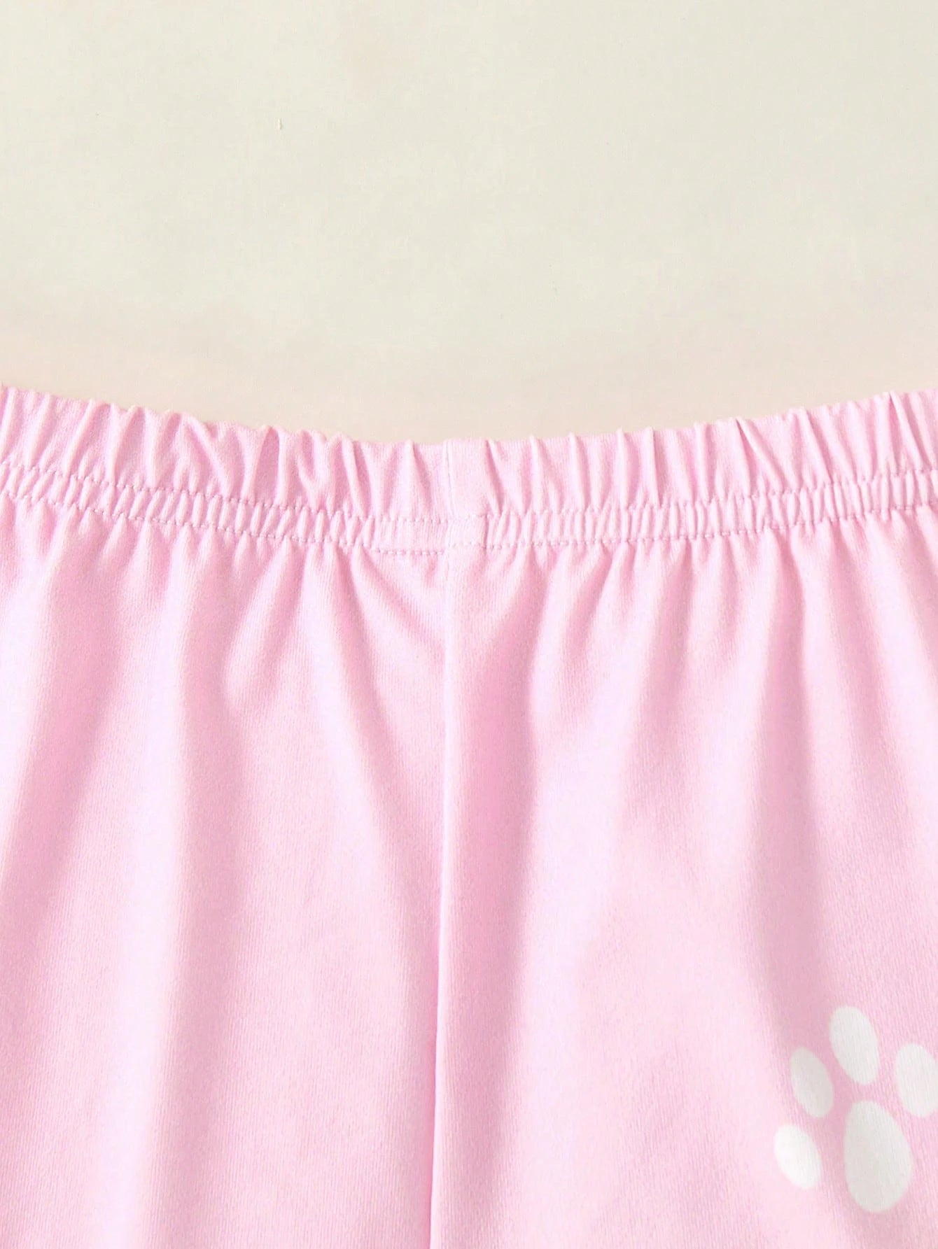 SCOOBY-DOO X Baby Girl Cartoon Pattern Pink & Purple Cute Sweet Short Sleeve T-Shirt & Shorts Set