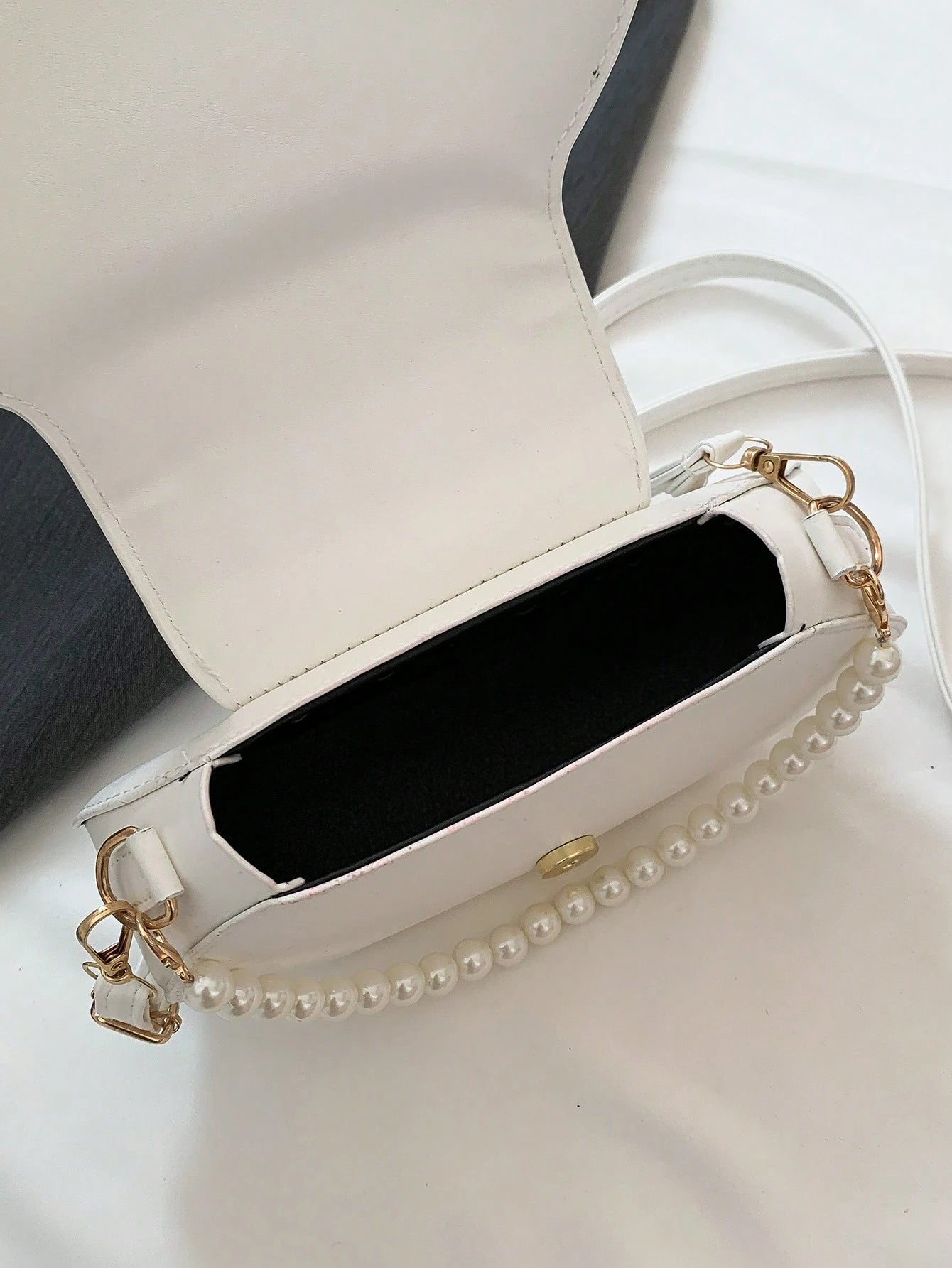 Seashell Shaped Faux Pearl Embellished Women's Handbag Crossbody Bag, Elegant Shell  Perfect For Parties Weddings Dinners & Banquets