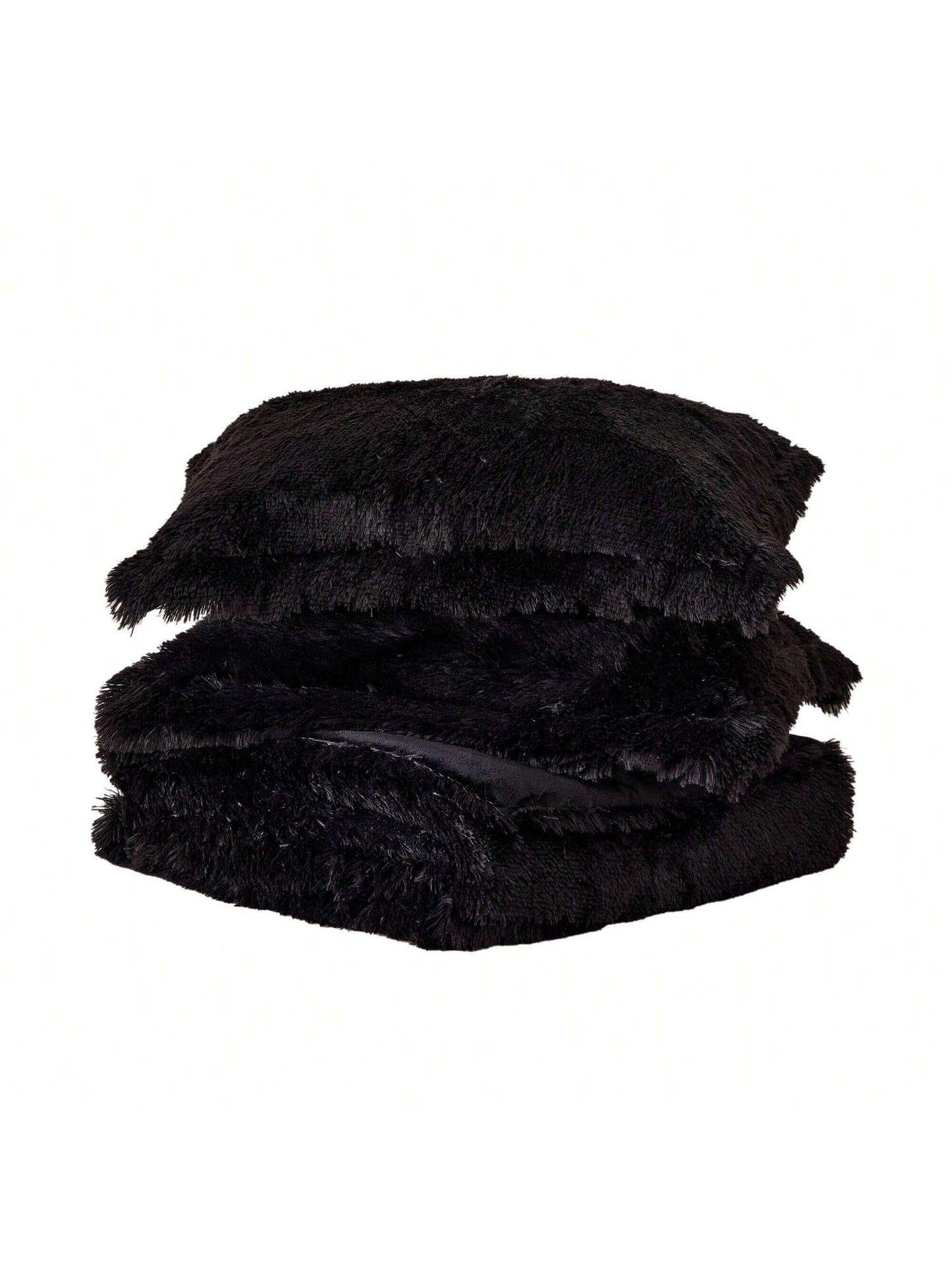 Shaggy Faux Fur 2/3 Pieces Bedding Comforter Set,Modern Casual Ultra-Soft Fluffy With Matching Sham,All-Season Home Textile For Bedrooms,2-Piece Set For Twin/Twin XL Size,3-Piece Set For Full-Queen-Ki