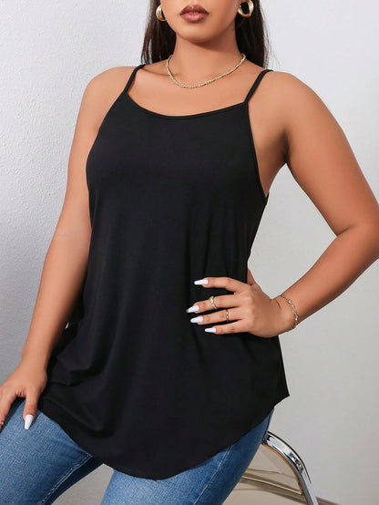 Shapeblank Plus Solid Cami Top