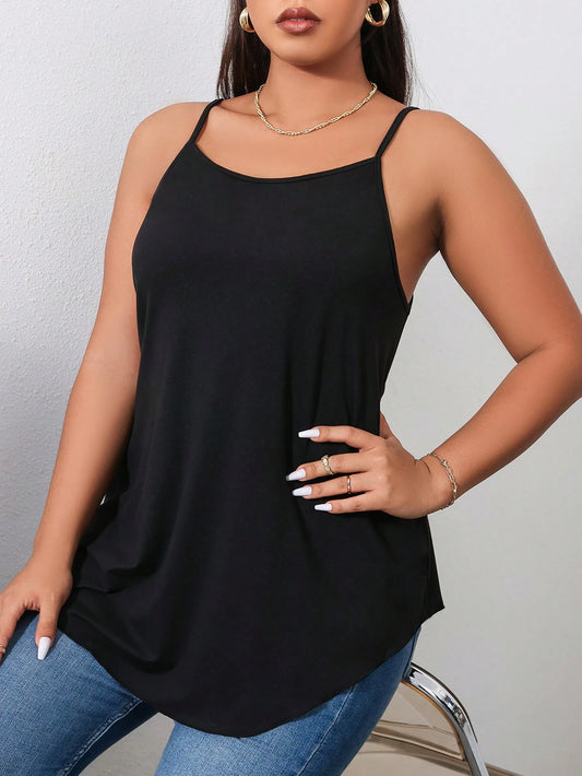 Shapeblank Plus Solid Cami Top
