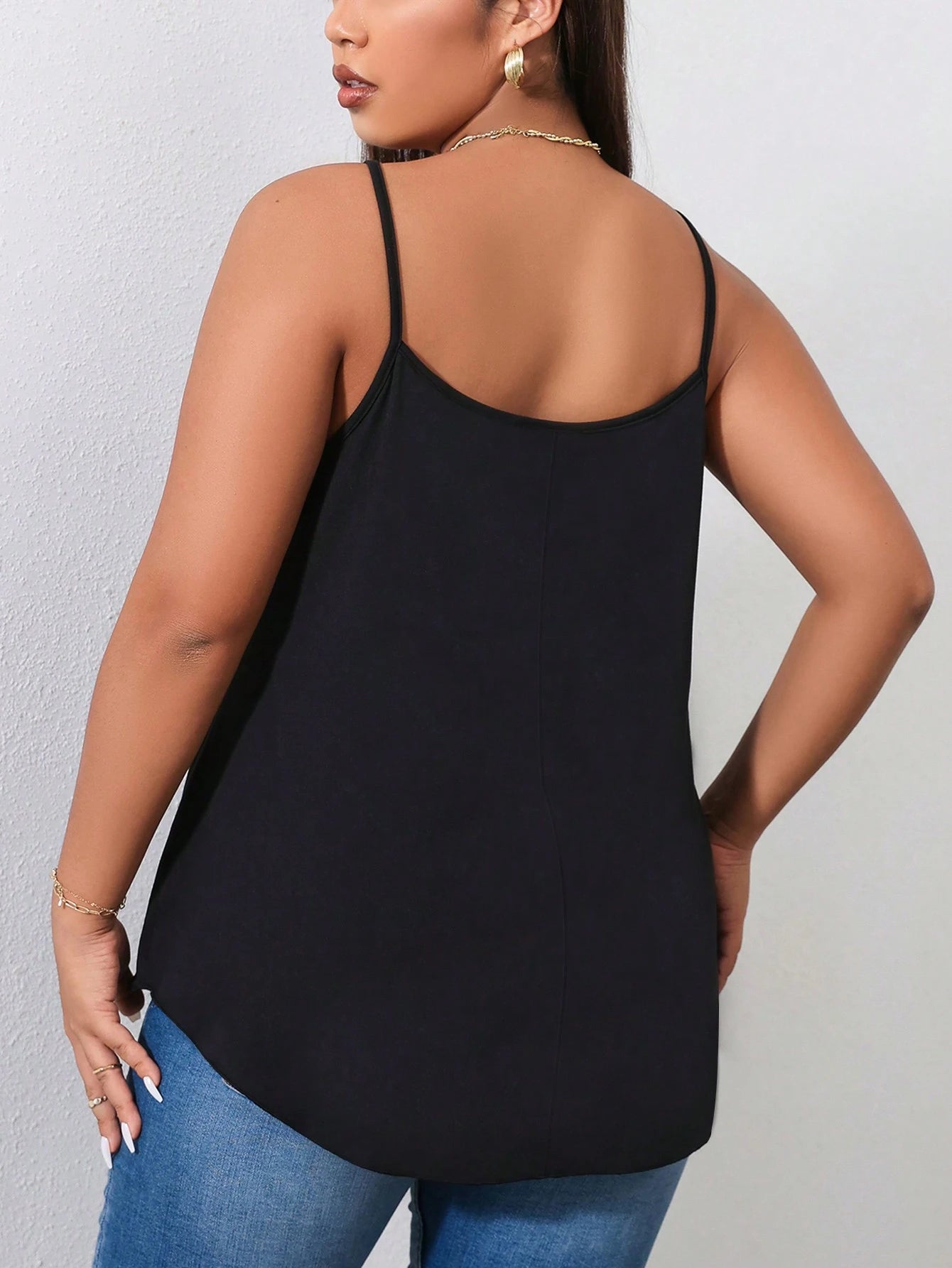 Shapeblank Plus Solid Cami Top