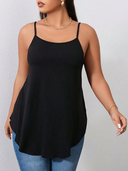 Shapeblank Plus Solid Cami Top