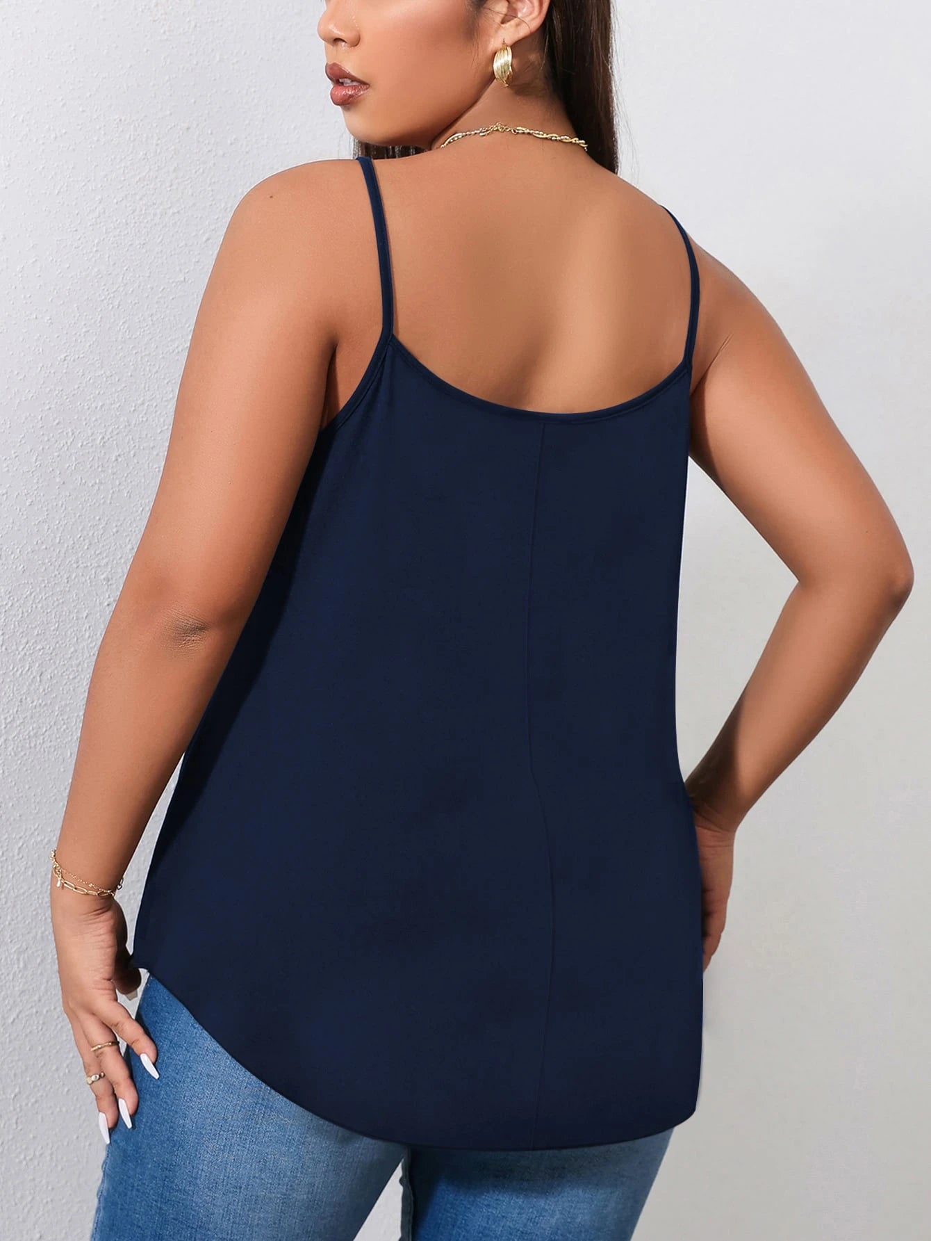 Shapeblank Plus Solid Cami Top