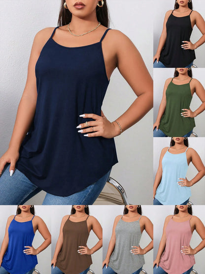 Shapeblank Plus Solid Cami Top