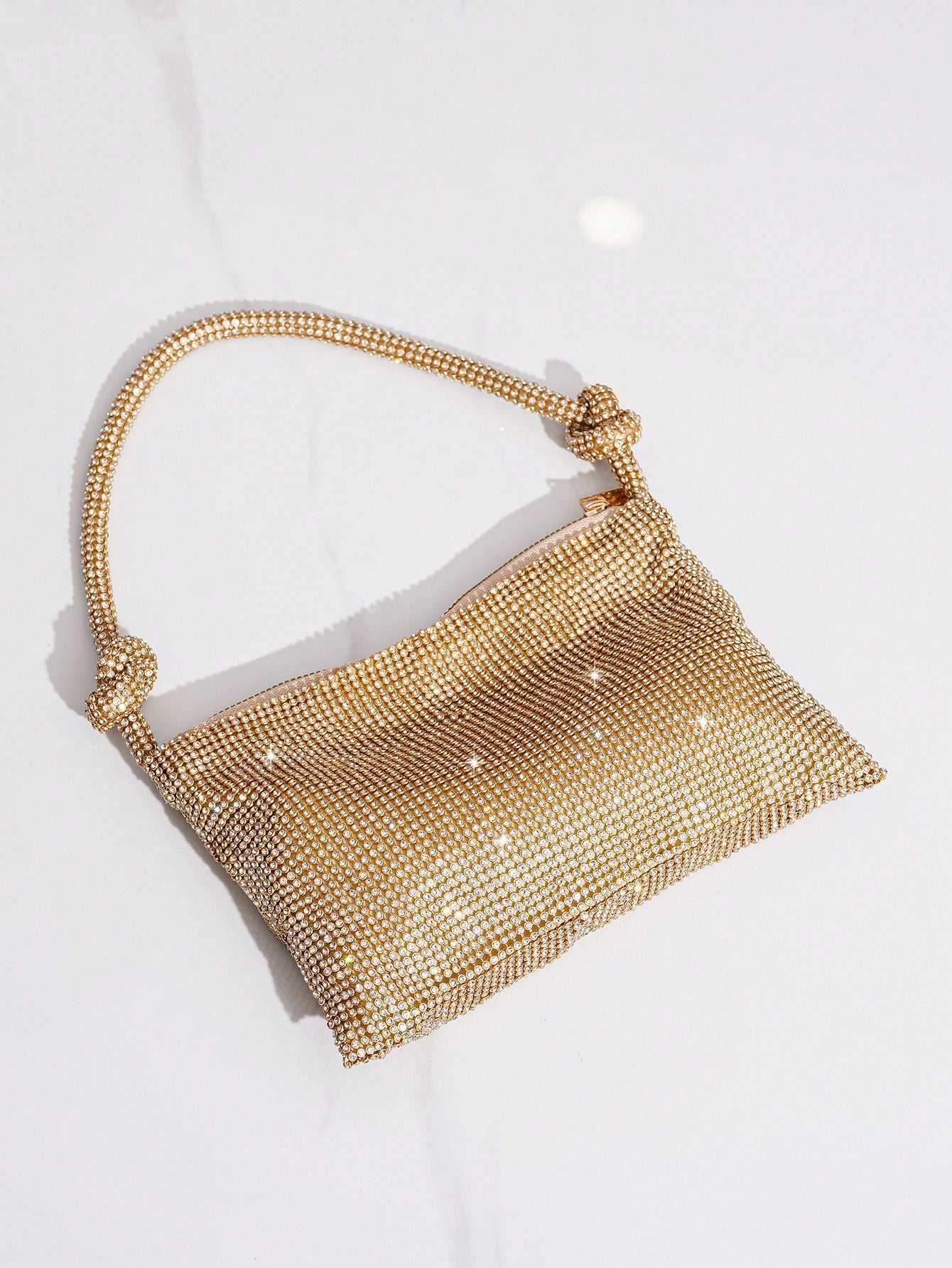 Shiny Rhinestone Evening Bag, Handbag For Party, Banquet, Ball, Fashionable Clutch, Perfectly Matching With New Years Outfit, Excellently Matching With Party Dresses For Women, Glamorous Rhinestone Ba