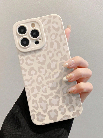 Shockproof Leopard Pattern Leopard Print 1pc Fashionable Full Coverage Anti-Slip Soft Phone Case Compatible With IPhone 11, 12, XR, 13, 13 Pro, 13 Pro Max, 14, 14 Pro, 14 Pro Max, 15, 15 Pro, 15 Plus