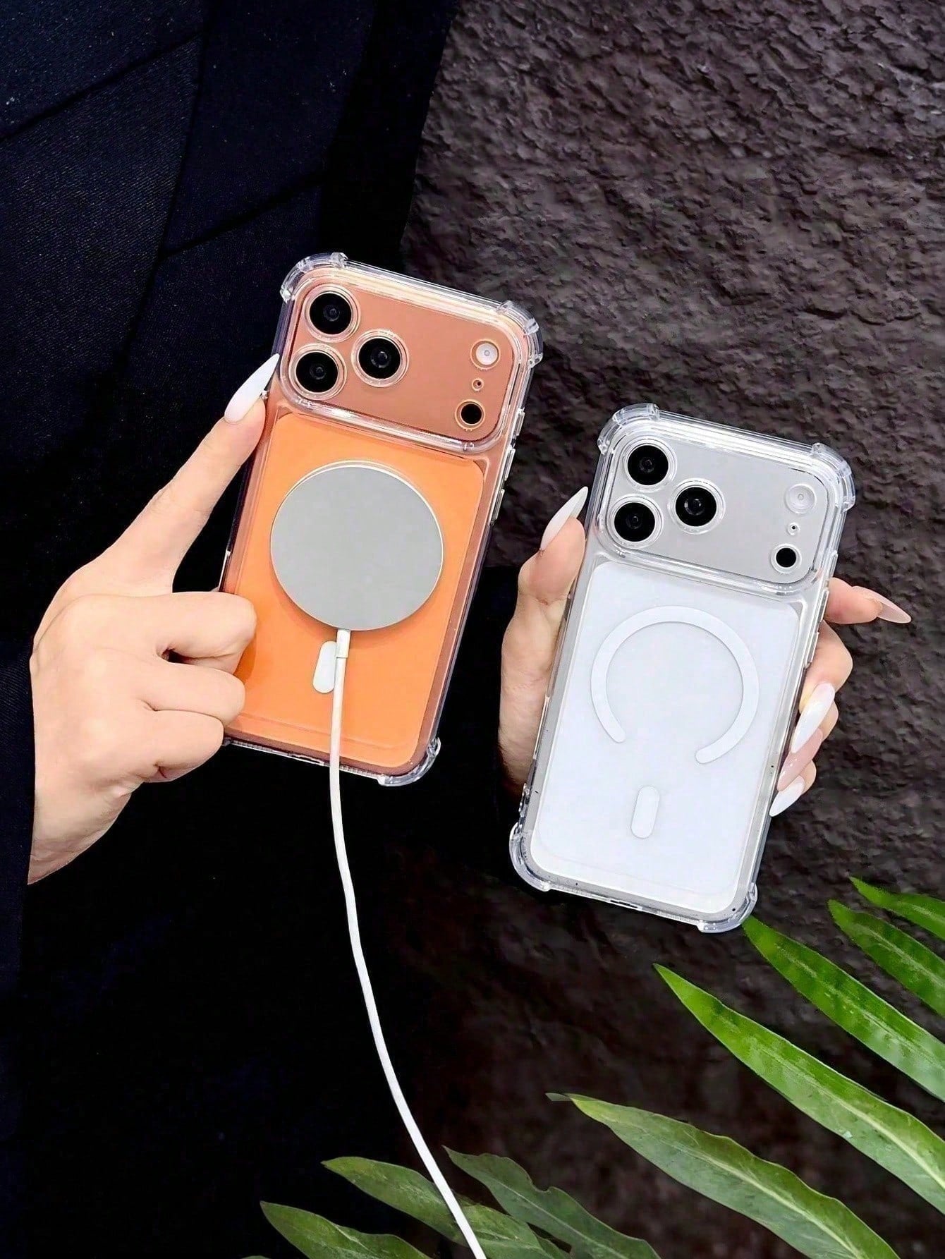 Shockproof Magnetic Transparent Phone Case, Compatible With IPhone 17 Pro Max/17 Pro/17/16 Pro Max/16 Pro/16/15 Pro Max/15 Pro/15/15/14 Pro Max/14 Pro/14/13 Pro Max/13/13 Pro/13 Mini/12 Pro Max/12/12