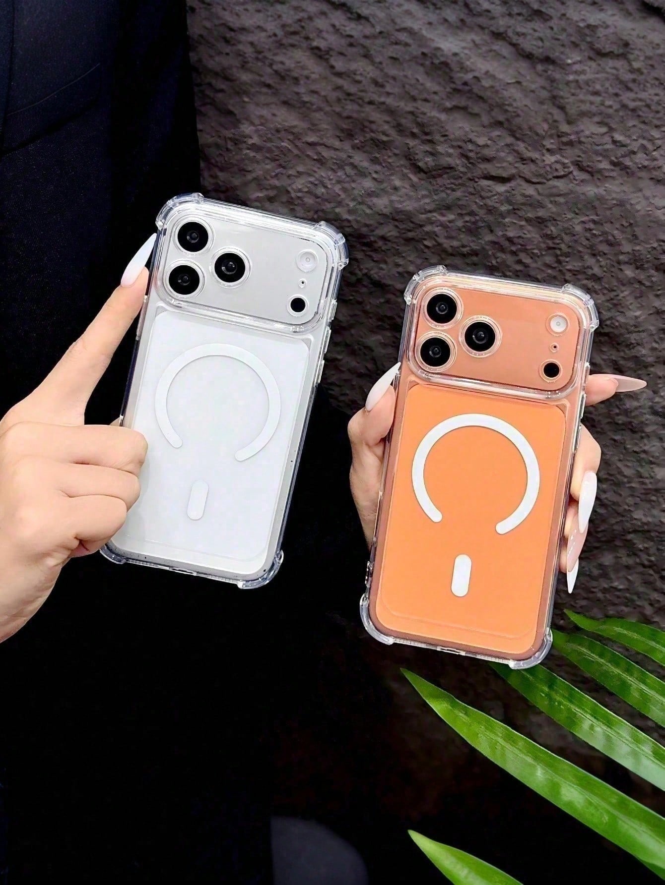 Shockproof Magnetic Transparent Phone Case, Compatible With IPhone 17 Pro Max/17 Pro/17/16 Pro Max/16 Pro/16/15 Pro Max/15 Pro/15/15/14 Pro Max/14 Pro/14/13 Pro Max/13/13 Pro/13 Mini/12 Pro Max/12/12