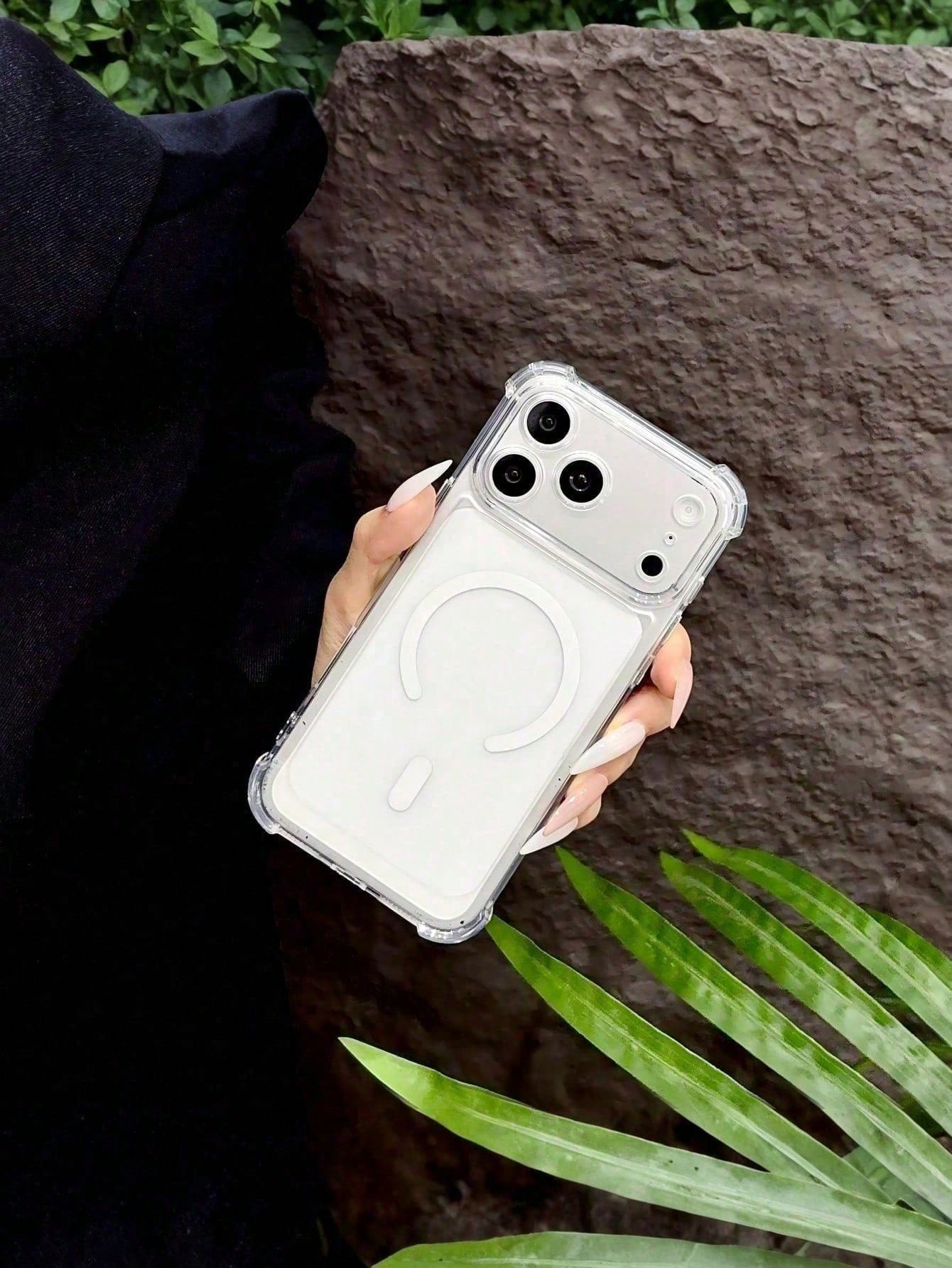 Shockproof Magnetic Transparent Phone Case, Compatible With IPhone 17 Pro Max/17 Pro/17/16 Pro Max/16 Pro/16/15 Pro Max/15 Pro/15/15/14 Pro Max/14 Pro/14/13 Pro Max/13/13 Pro/13 Mini/12 Pro Max/12/12