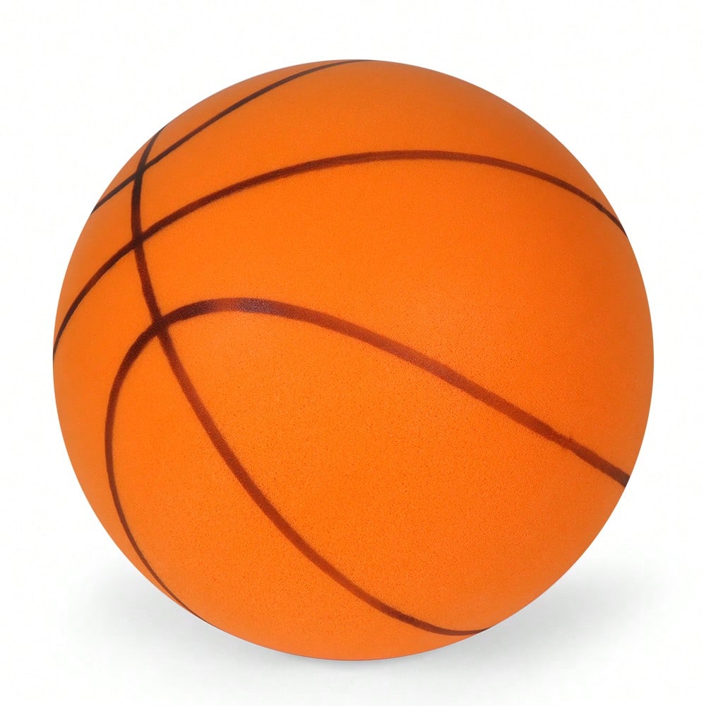 Silent Indoor Training Basketball, Foam Material, Noiseless Bounce, Ideal For Kids' Home Practice Line Silent Ball- 22 Cm Ball No. 5