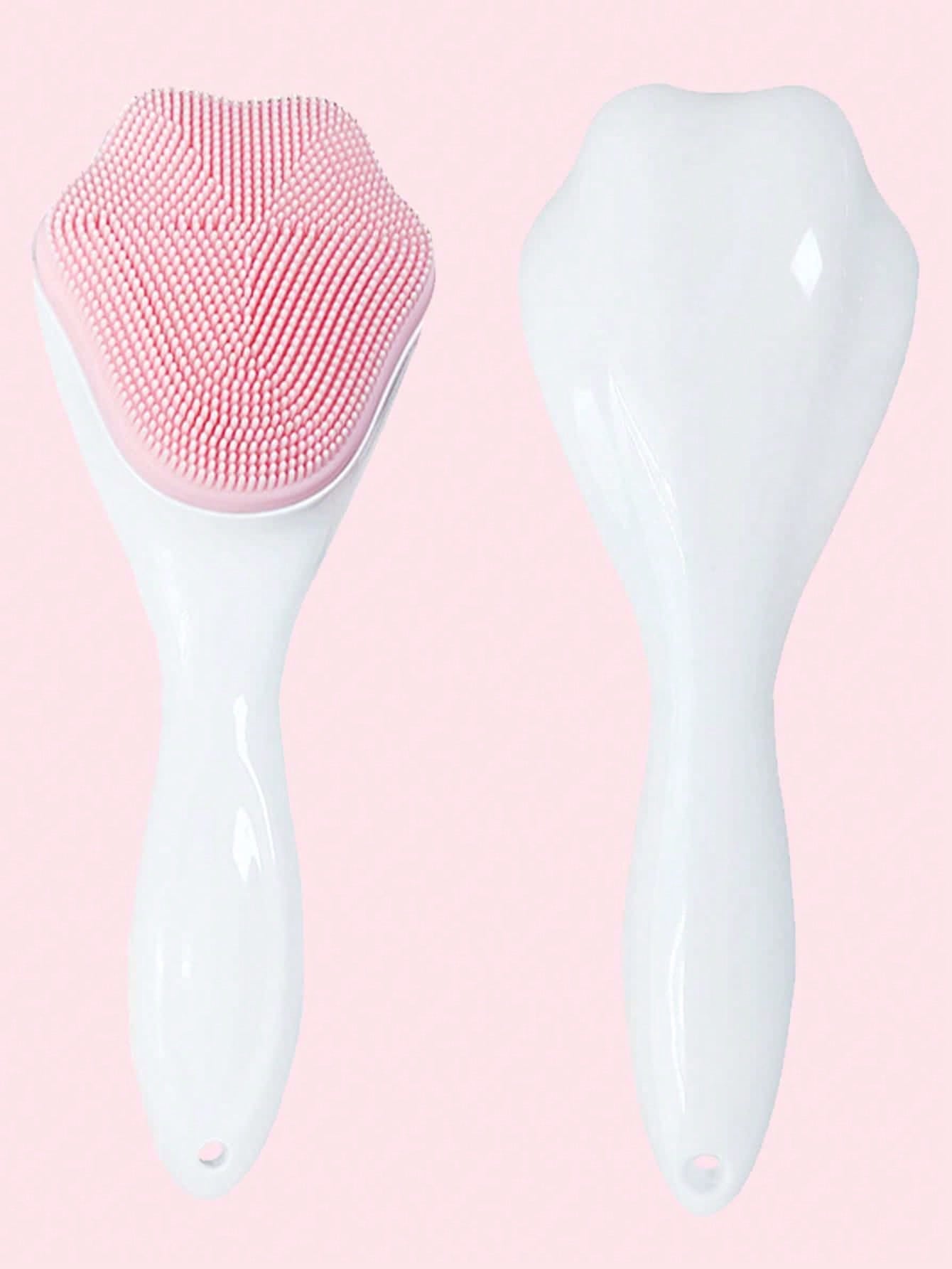 Silicone Cat Paw Facial Cleansing Massage Brush Soft Bristle Face Washer Blackhead & Dirt Remover Deep Pore Cleaning Tool
