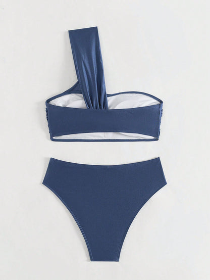 Sirith Women's Colorblock Beach Swimsuit Set For Vacation