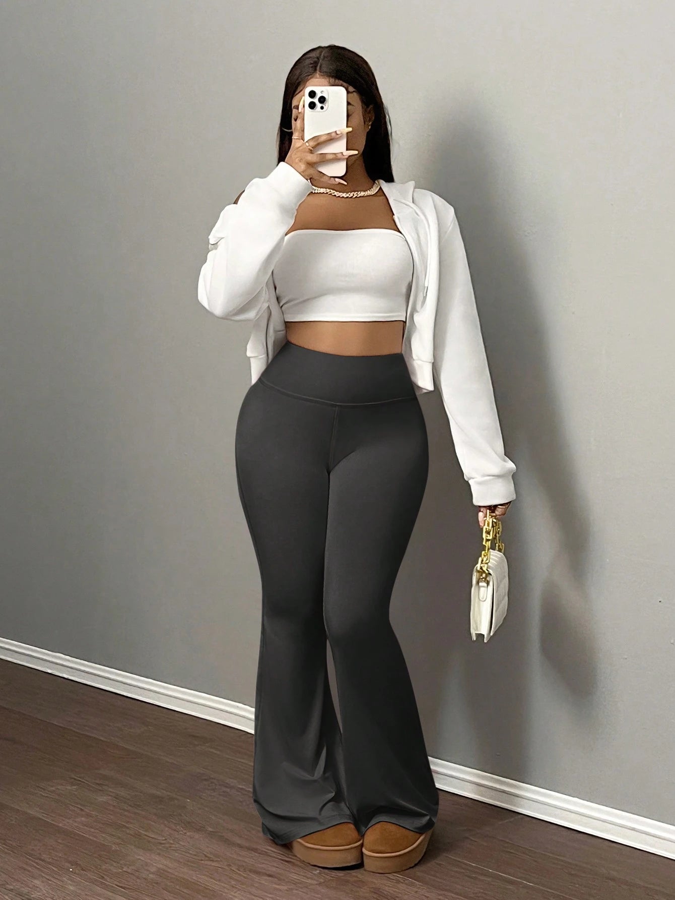 Slaydiva Women's High Waist Elastic Yoga Pants, Tummy Control Workout Leggings