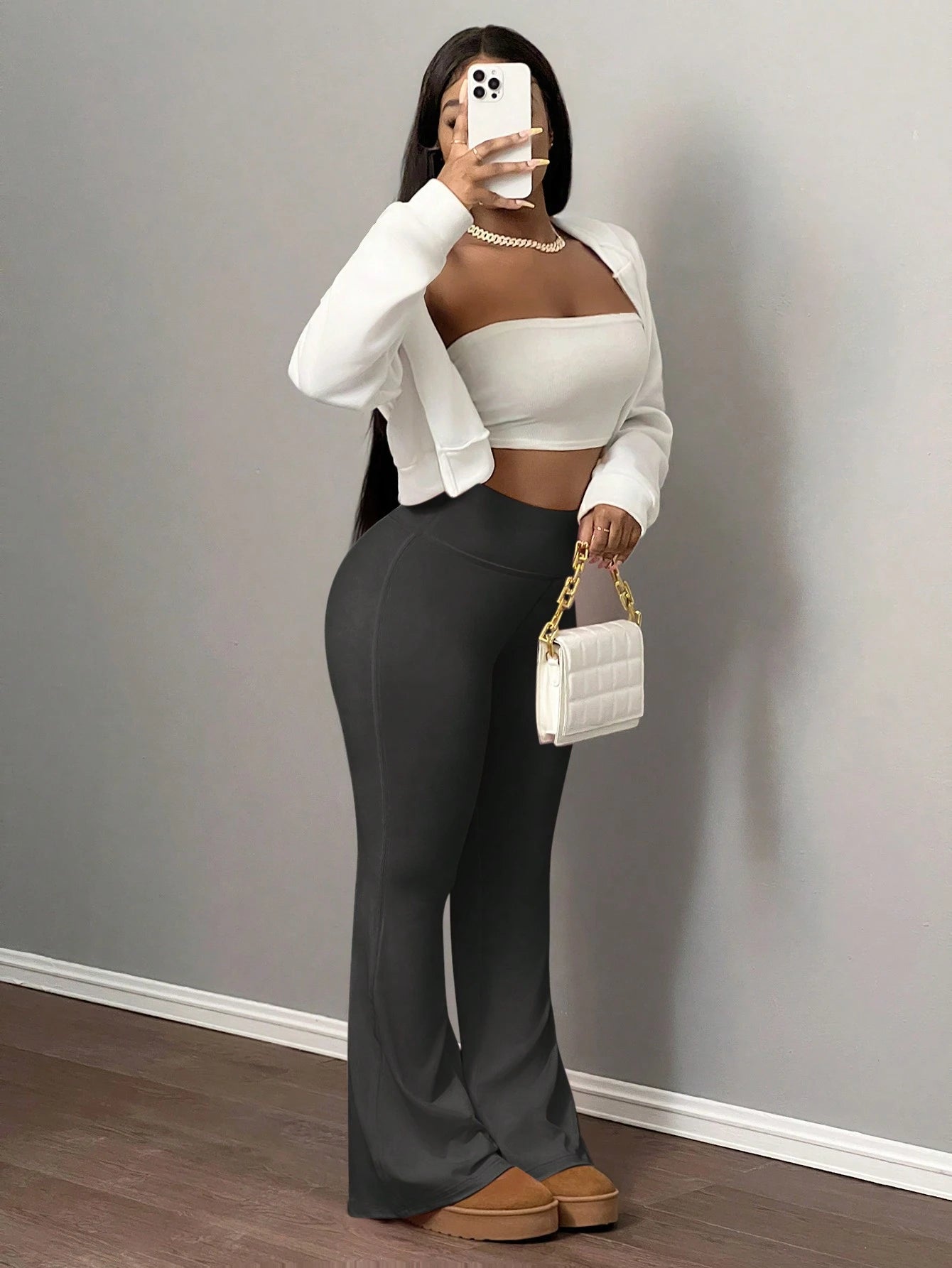 Slaydiva Women's High Waist Elastic Yoga Pants, Tummy Control Workout Leggings
