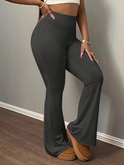 Slaydiva Women's High Waist Elastic Yoga Pants, Tummy Control Workout Leggings