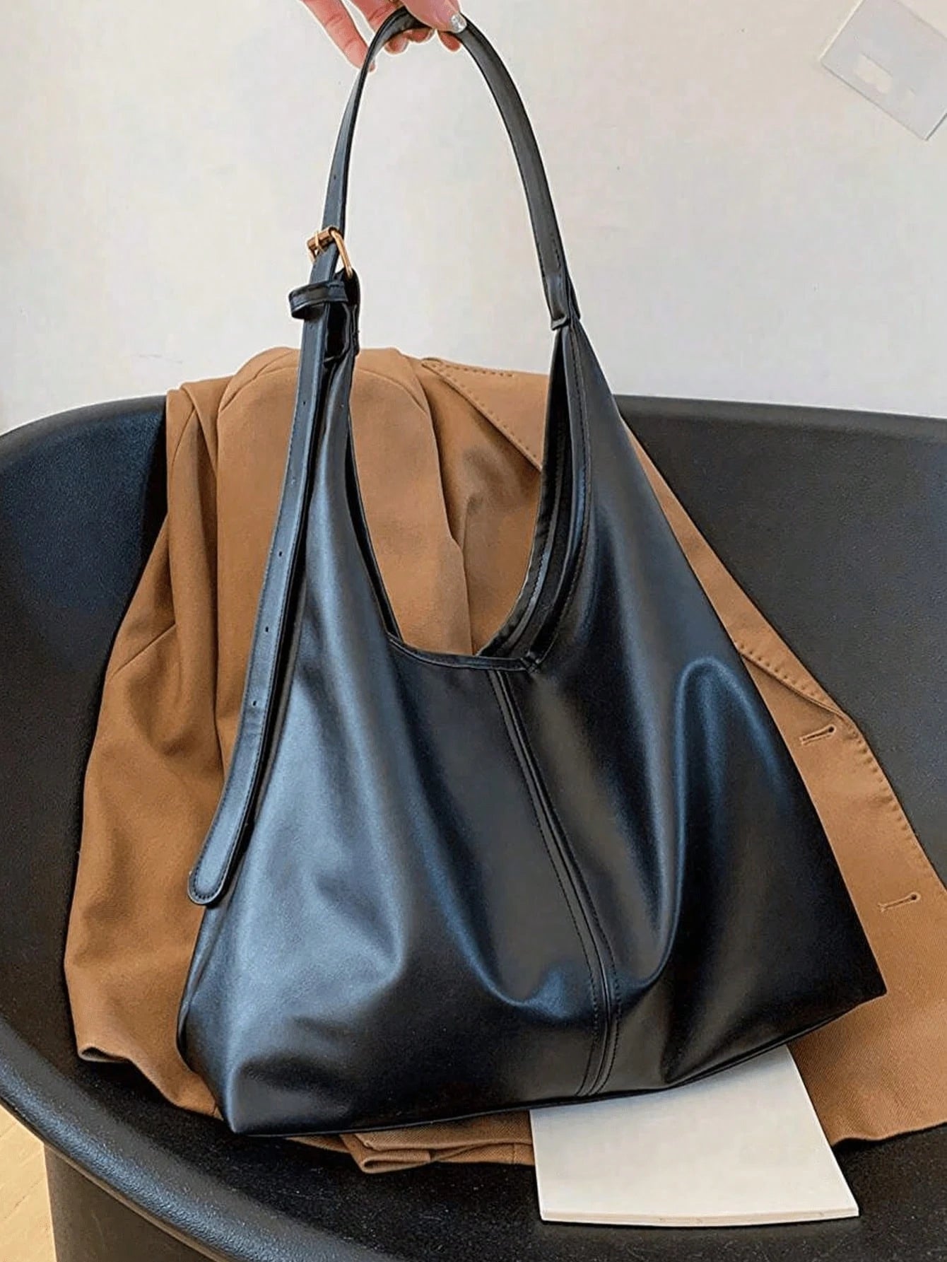 Sleek Large Tote Bag Anti-Scratch Soft Bolsos Para Mujer For Office Women Chic PU Material To Work Bags For Women Shoulder Bags For Women
