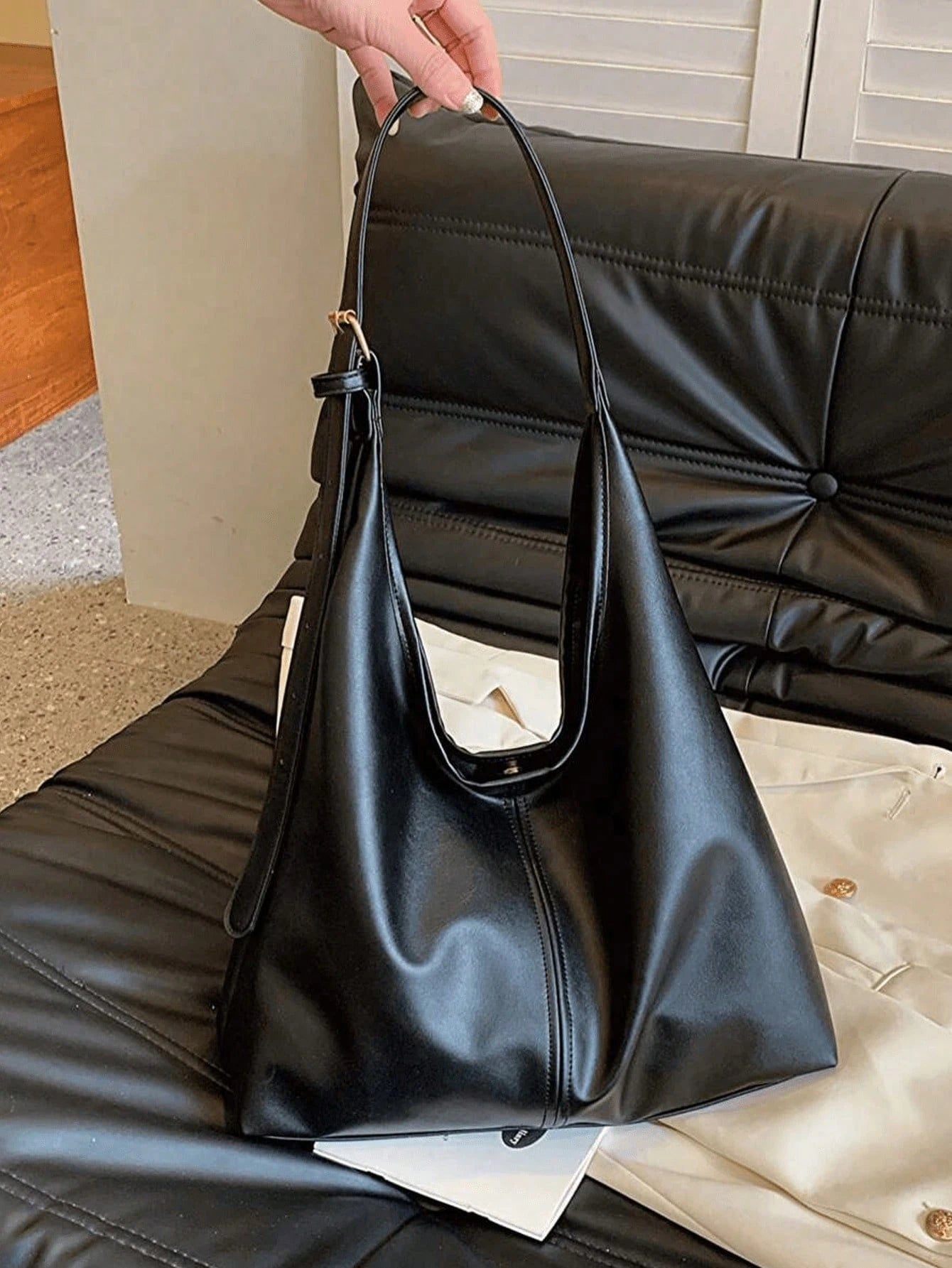 Sleek Large Tote Bag Anti-Scratch Soft Bolsos Para Mujer For Office Women Chic PU Material To Work Bags For Women Shoulder Bags For Women