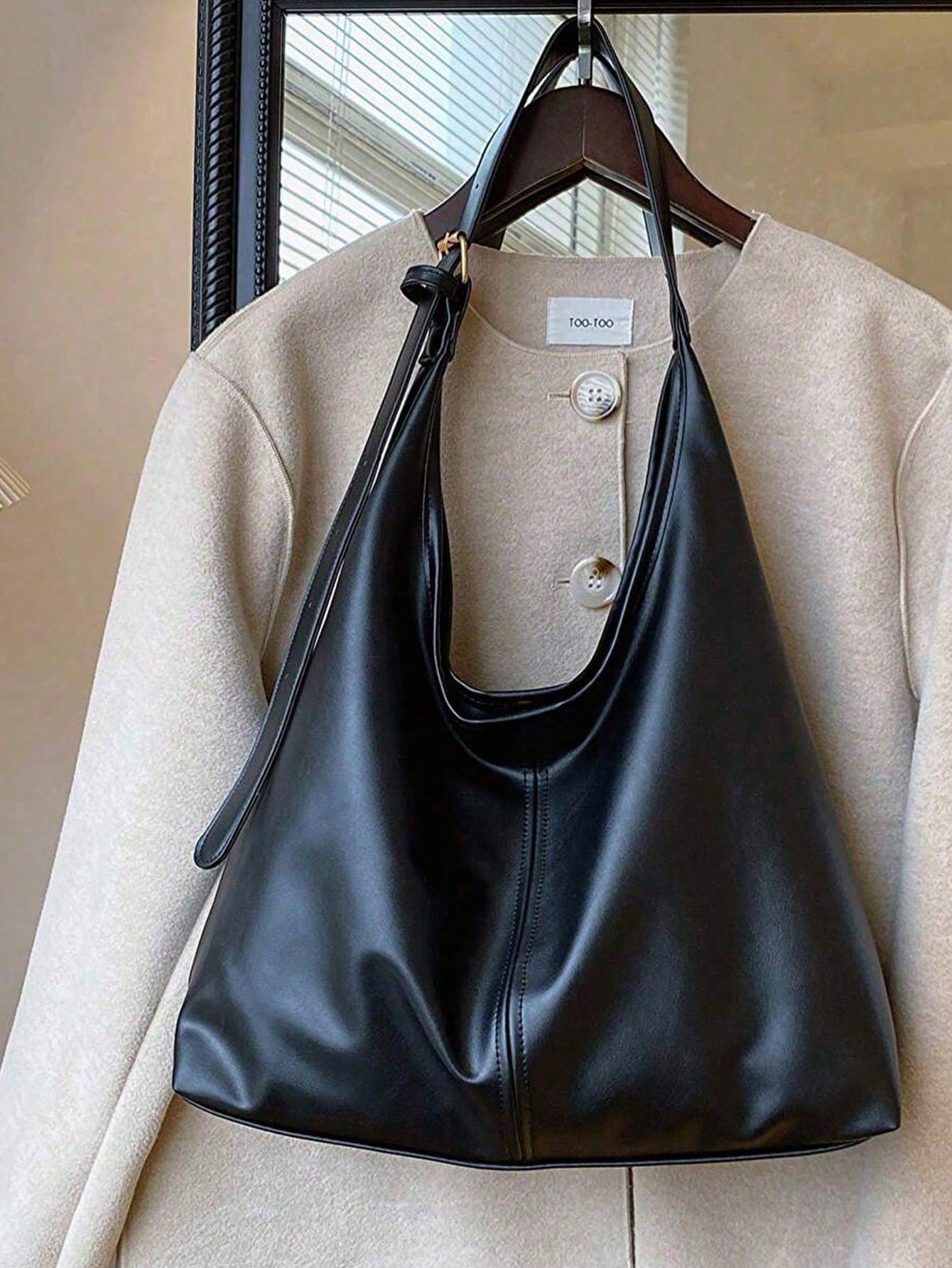 Sleek Large Tote Bag Anti-Scratch Soft Bolsos Para Mujer For Office Women Chic PU Material To Work Bags For Women Shoulder Bags For Women